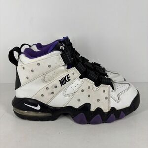 Nike Air Max CB GS Youth Sneakers Basketball White Black Purple Size 7Y